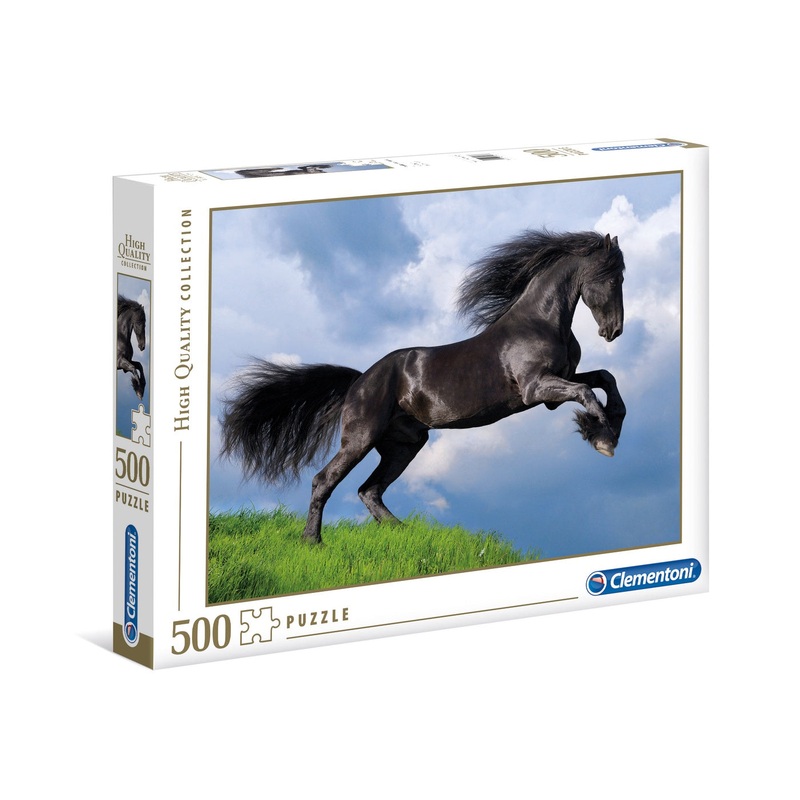 Clementoni - Fresian Black Horse (500 pcs)