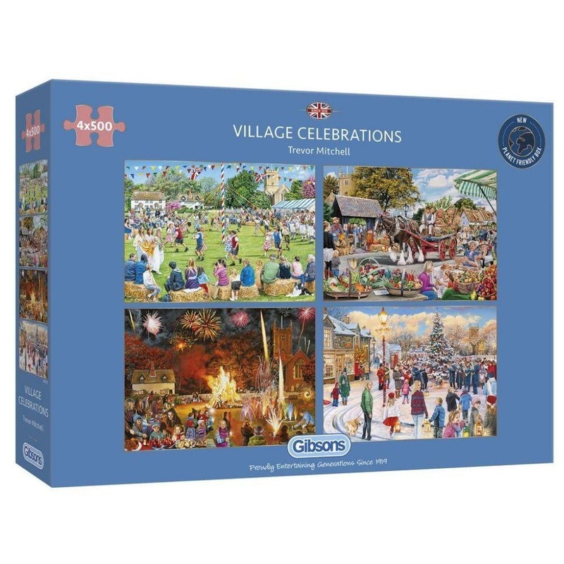Gibsons - Village Celebrations (4 X 500pcs)