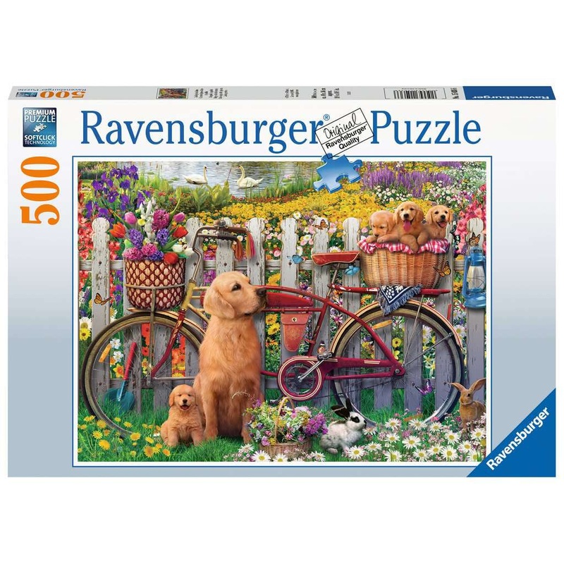 Ravensburger - Cute Dogs In The Garden (500pcs)