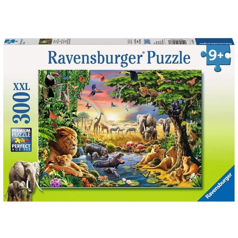 Ravensburger - Evening At The Waterhole (300pcs) XXL Puzzle