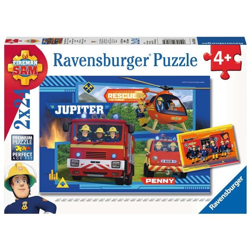 Ravensburger - Fireman Sam To The Rescue (2x24pcs)