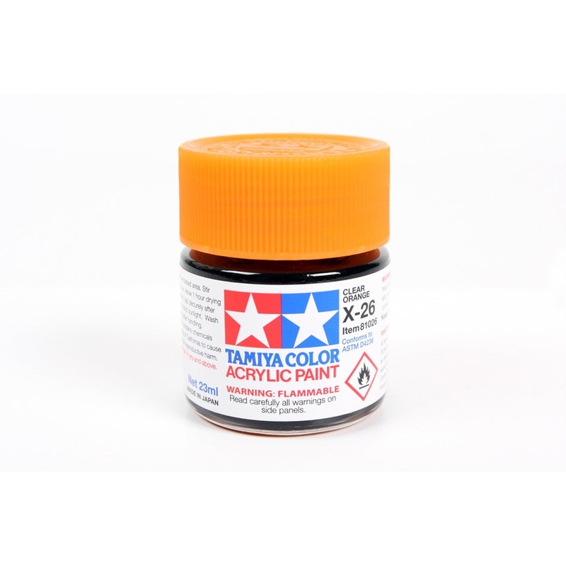 Tamiya - X-26 Clear Orange Acrylic (23ml)
