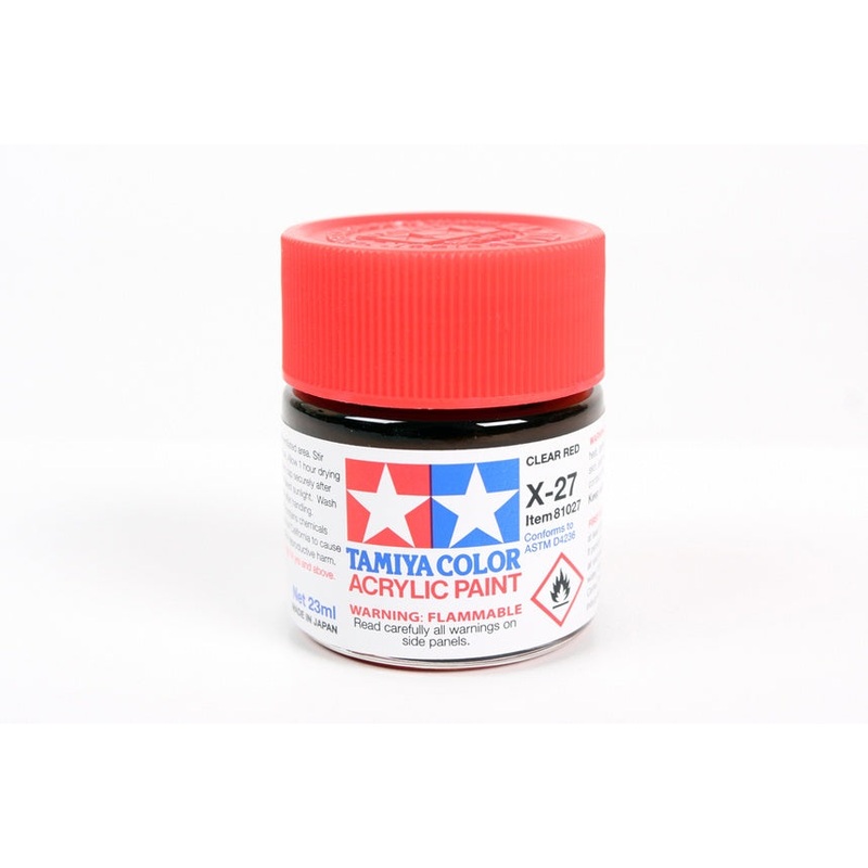 Tamiya - X-27 Clear Red Acrylic (23ml)