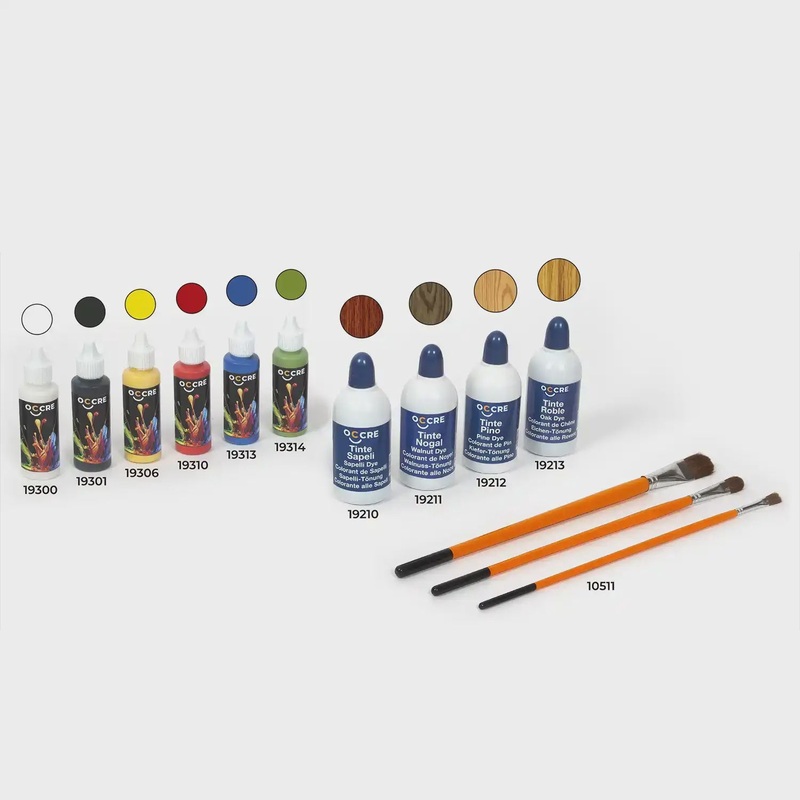 OCCRE - Paint Pack Basic Paints + Dye Pack + Brushes (90547)
