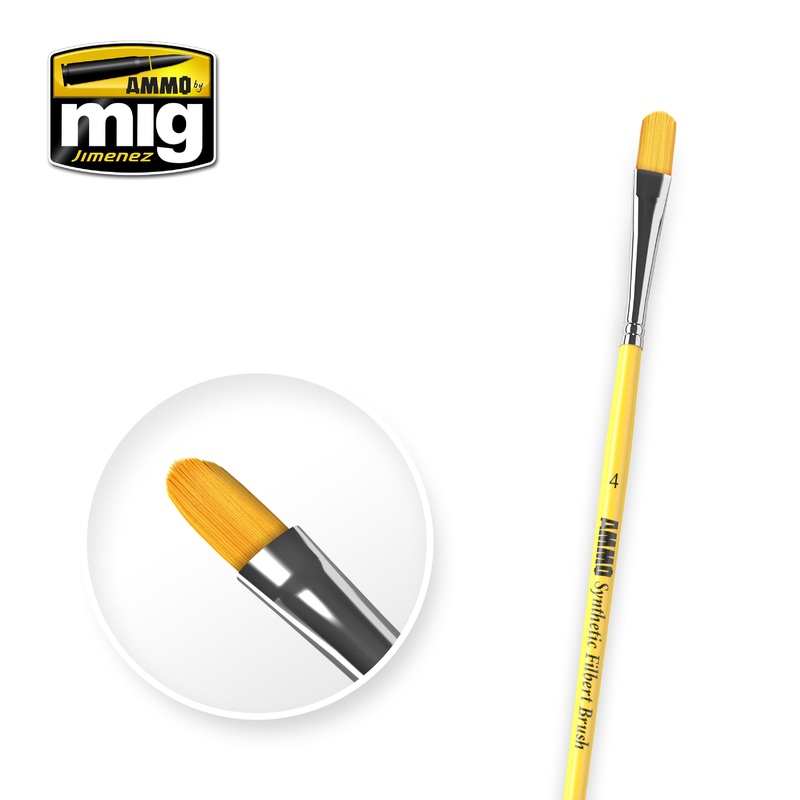 AMMO - #4 Synthetic Filbert Brush