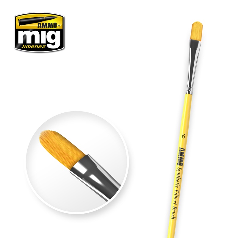 AMMO - #6 Synthetic Filbert Brush