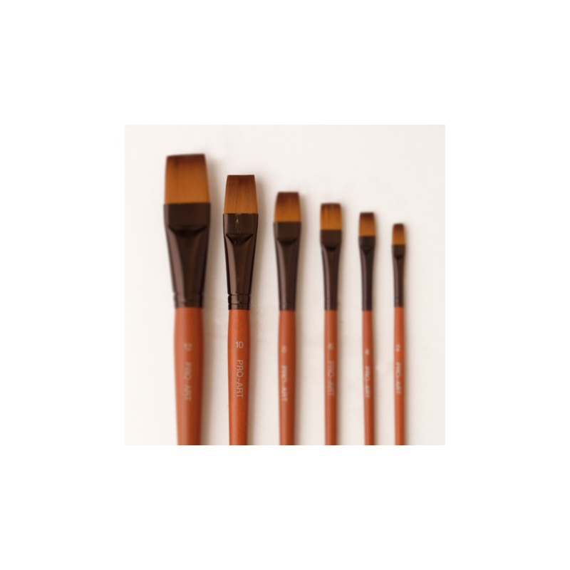 PRO-ART - #10 Flat 313HF Nylon Brush Brown