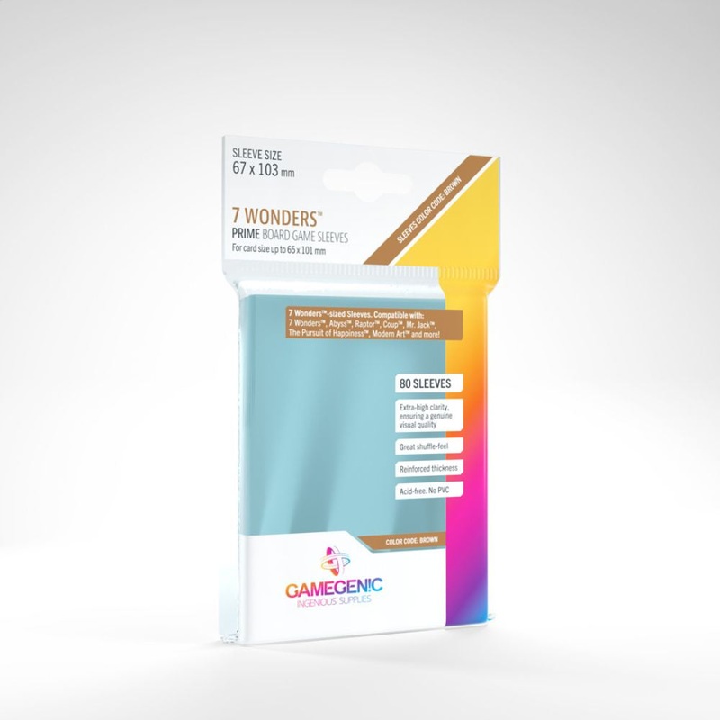 GameGenic - PRIME Sleeves: 67 x 103mm (7 Wonders)