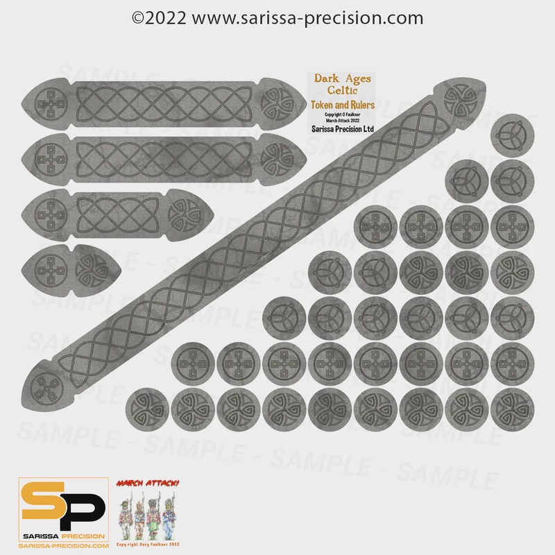Gripping Beast - Dark Ages Celtic Token & Ruler Set