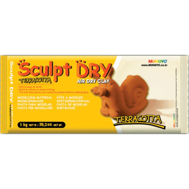 Mungyo - Sculpt Dry Air Dry Clay - Terracotta 500g