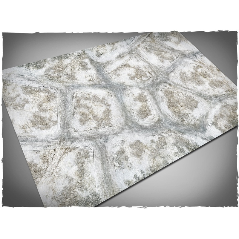 Deep-Cut Studio - Game Mat - Winter Town (Mousepad 4x6')