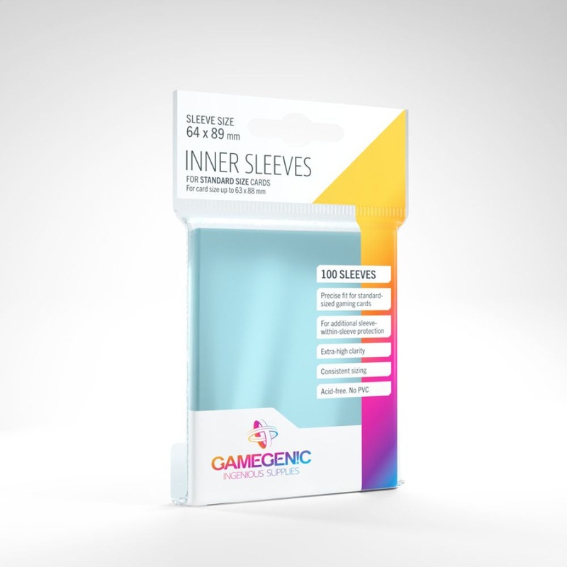 GameGenic - Inner Sleeves: 64mm x 89mm (100)