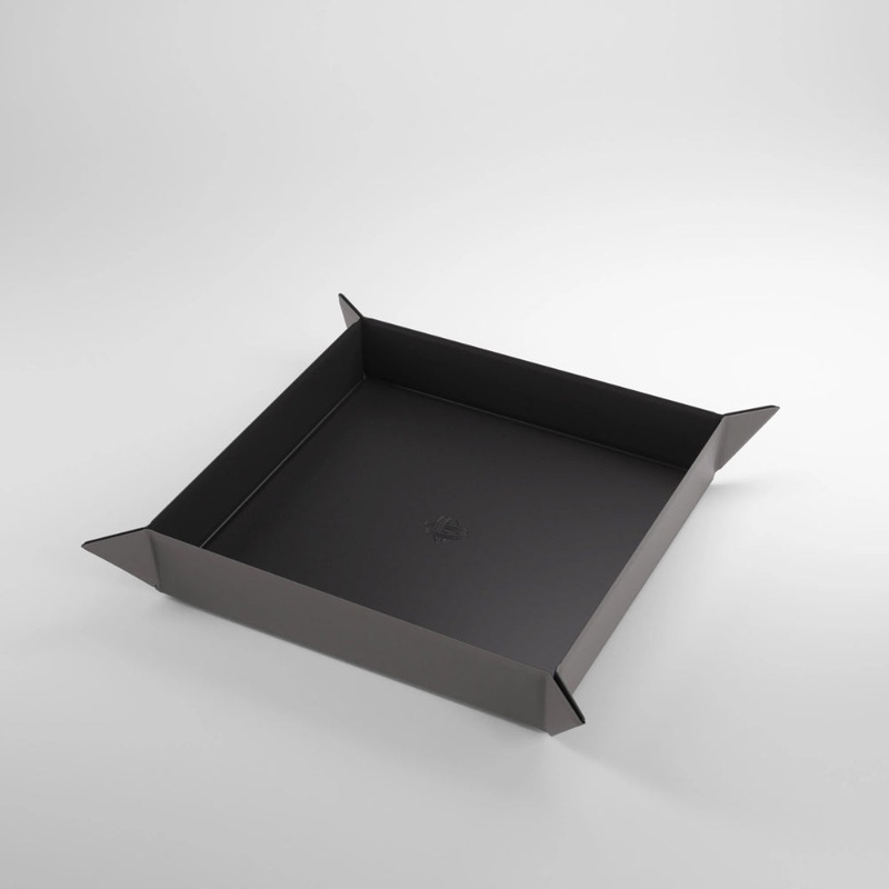 GameGenic - Magnetic Dice Tray Square (Black/Grey)