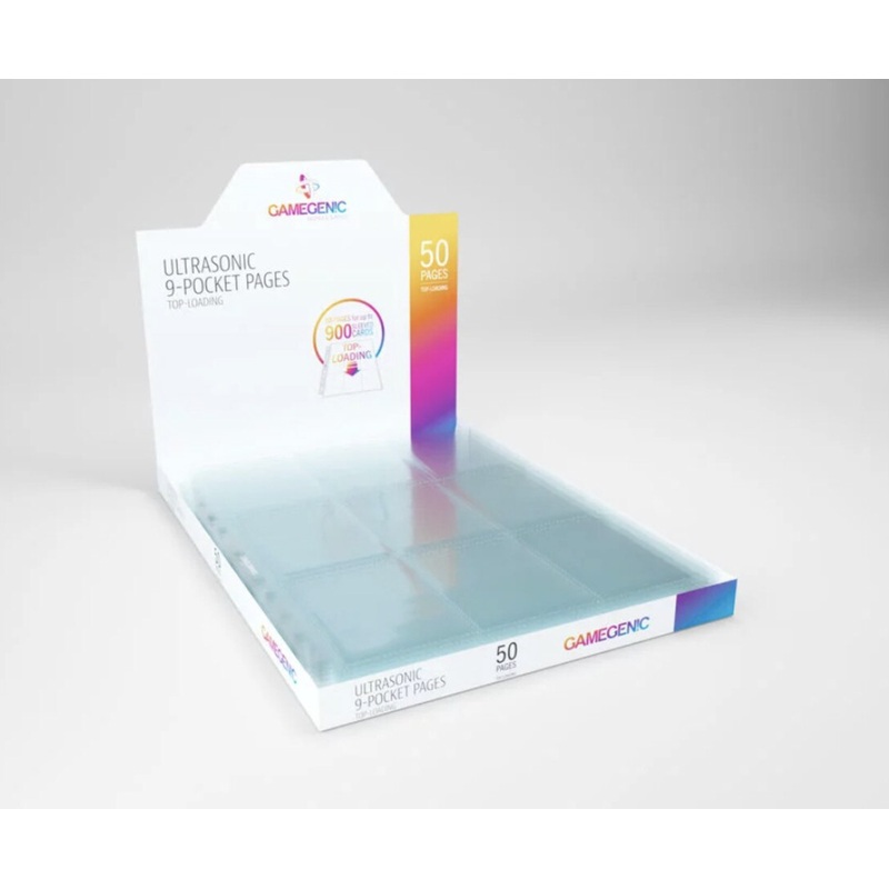 GameGenic Toploading 9-Pocket Pages - Clear (50 pages)
