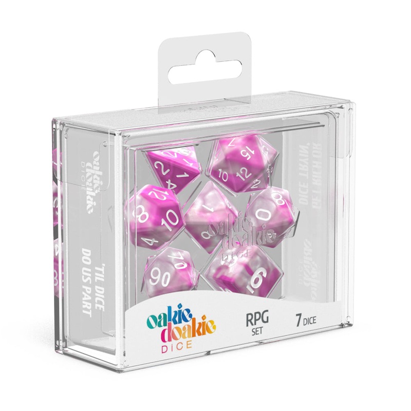 Oakie Doakie Dice - RPG Set GemiDice Magnolia (7)