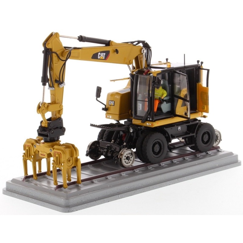 CAT/DM - 1/50 CAT M323F Railroad Wheeled Excavator(Yellow)
