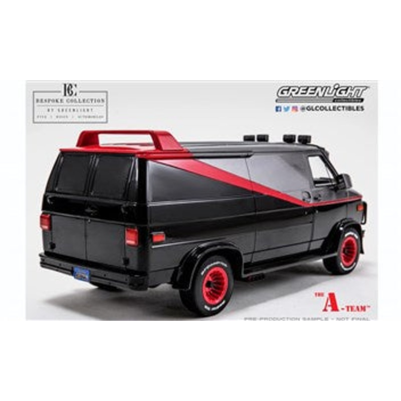 Greenlight - 1/12 GMC Vandura Bespoke Collection The A-Team Resin (Black)