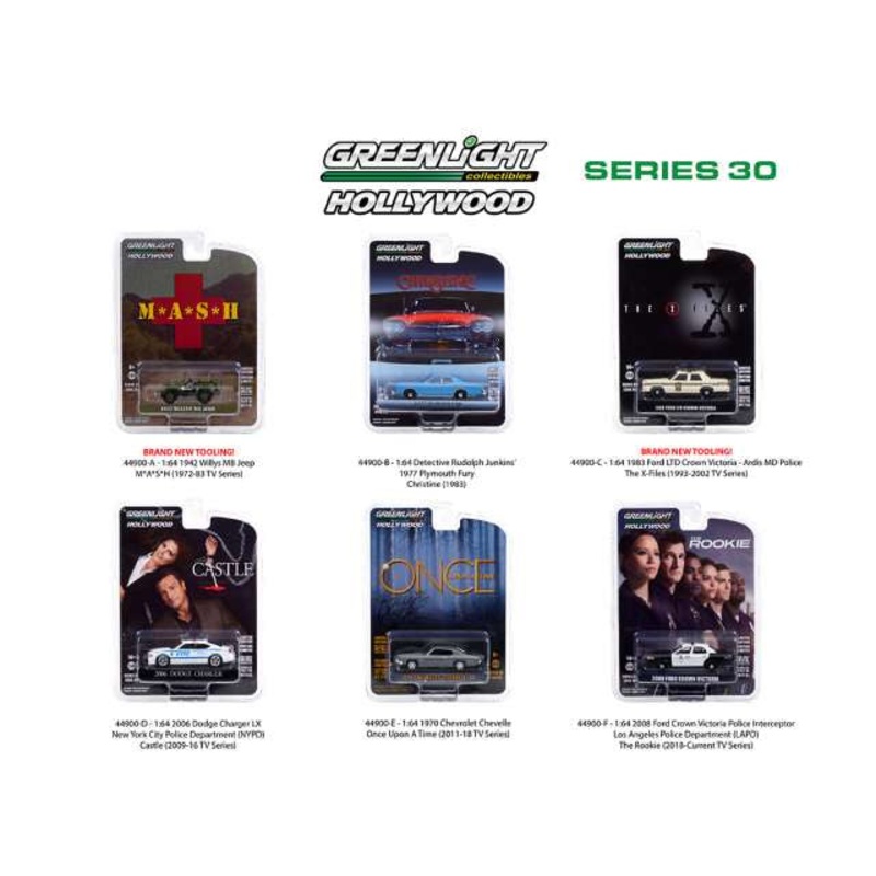 Greenlight - 1/64 Hollywood Series 30 (Assorted / Sold Individually)