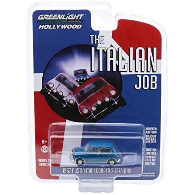 Greenlight - 1/64 Hollywood Series 8 Austin Mini Cooper S1275 1967 (Blue)