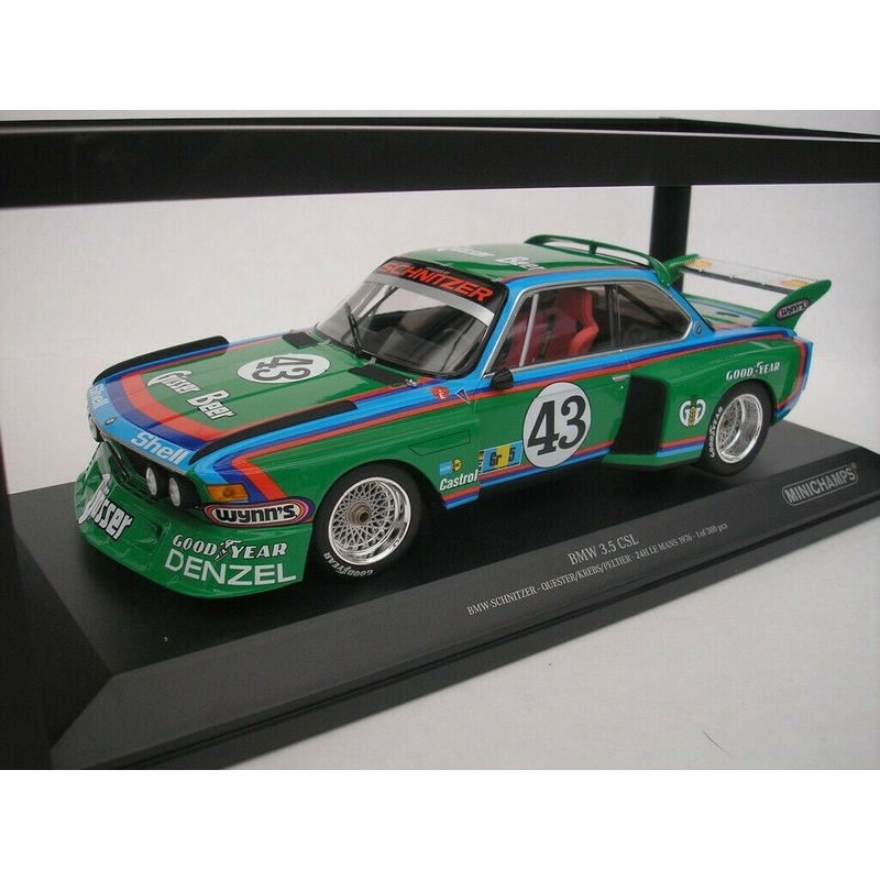 Minichamps - 1/18 BMW 3.5 CSL (Schnitzer/Quester/Krebs/Peltier) 24h Le Mans 1976
