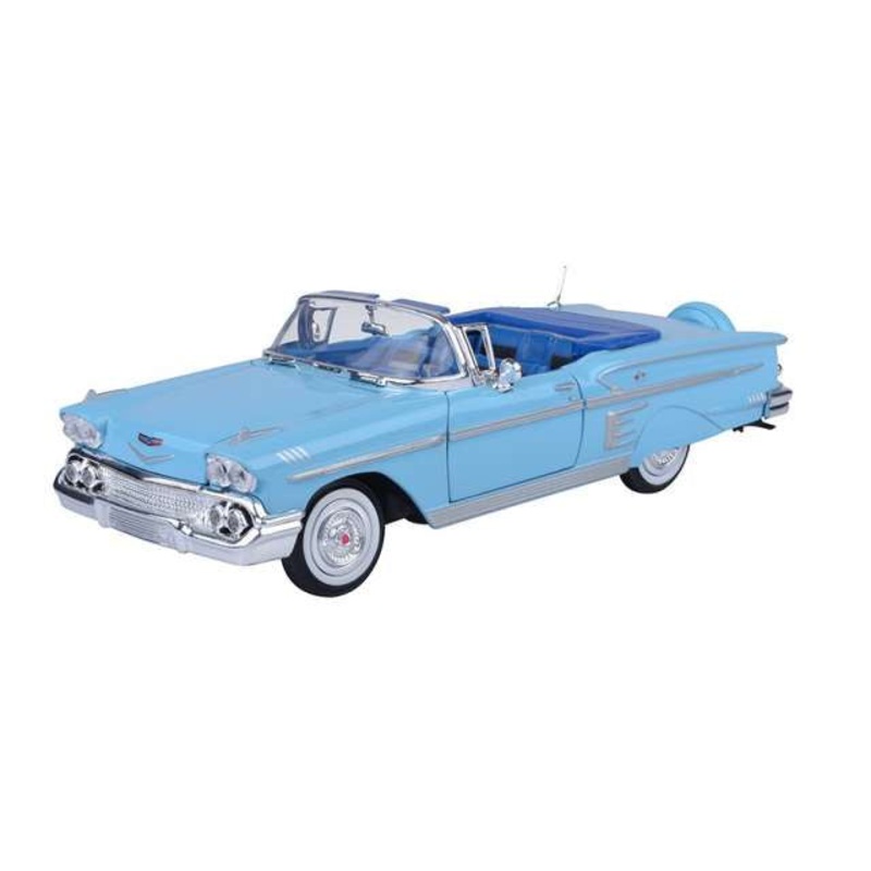 Motor Max - 1/24 Chevy Impala 1958 (Light Blue)