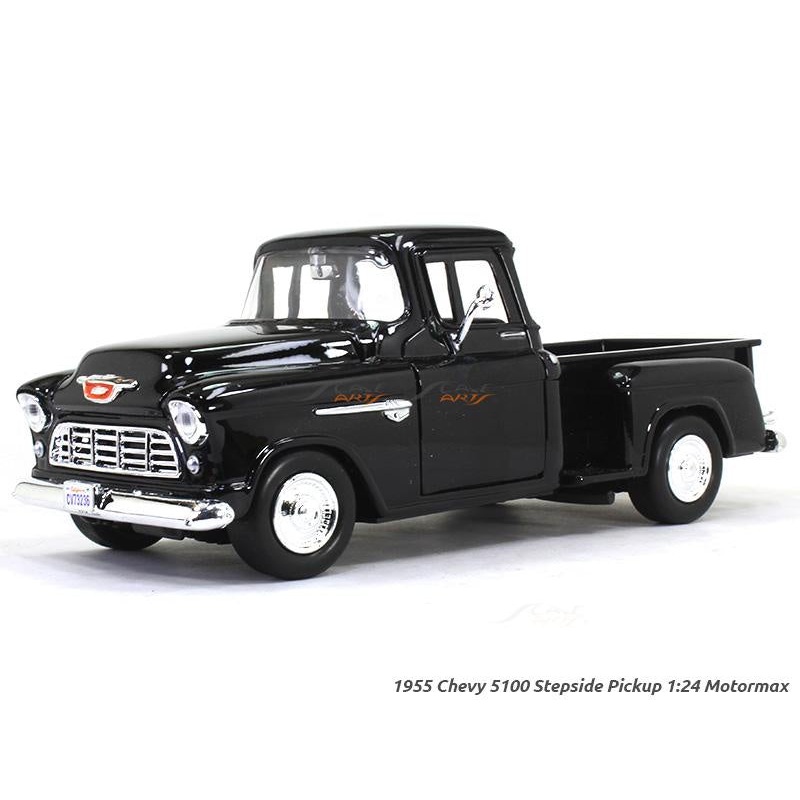 Motor Max - 1/24 Chevy Stepside 1955 (Black)
