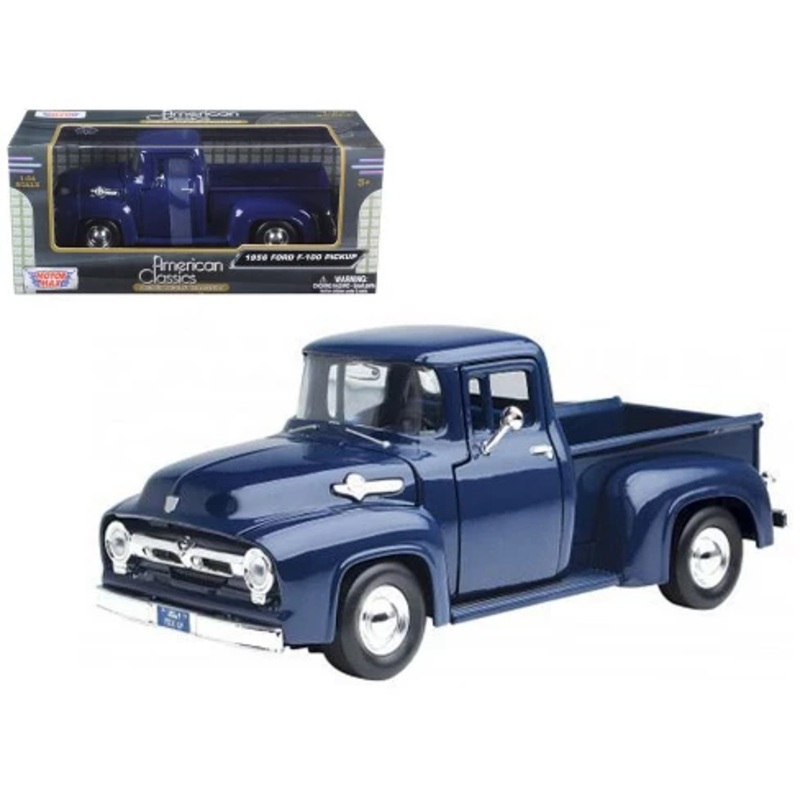 Motor Max - 1/24 Ford F-100 Pickup 1956 (Dark Blue)