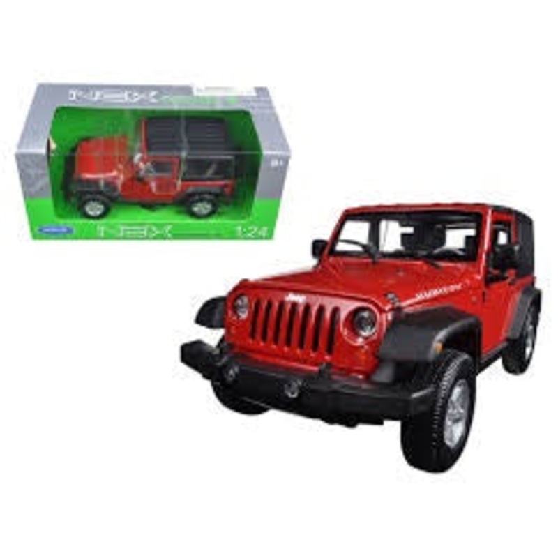 Welly - 1/24 Jeep Wrangler Rubicon Soft Top 2007 (Red)