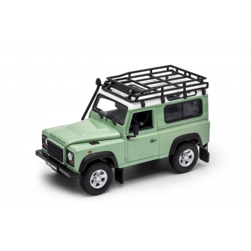 Welly - 1/24 Land Rover Defender W/ Roof Rack (L/Green)