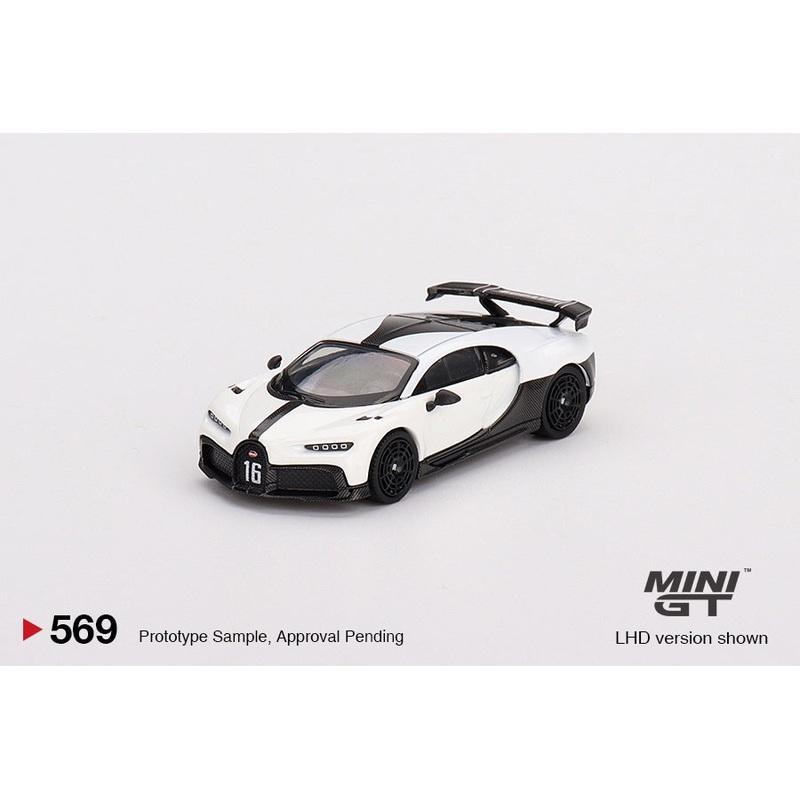 Mini GT - 1/64 Bugatti Chiron Pur Sport (White)