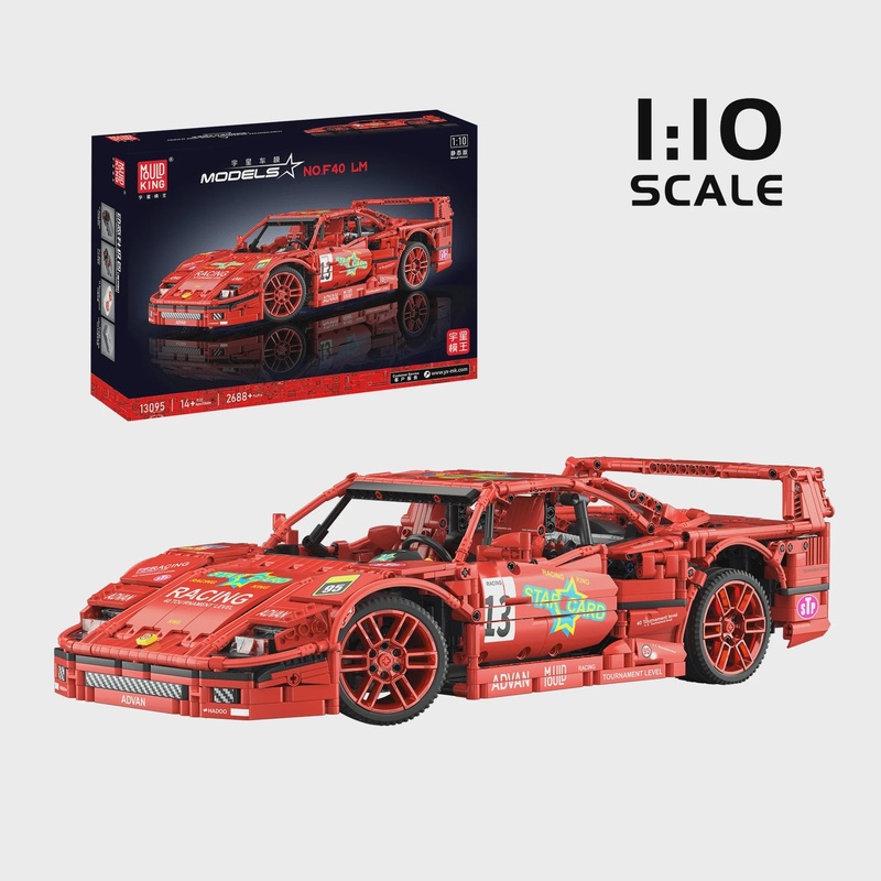 Mould King - 1/10 F40 LM (46cm) (Ferrari F40 LM) 2688pcs