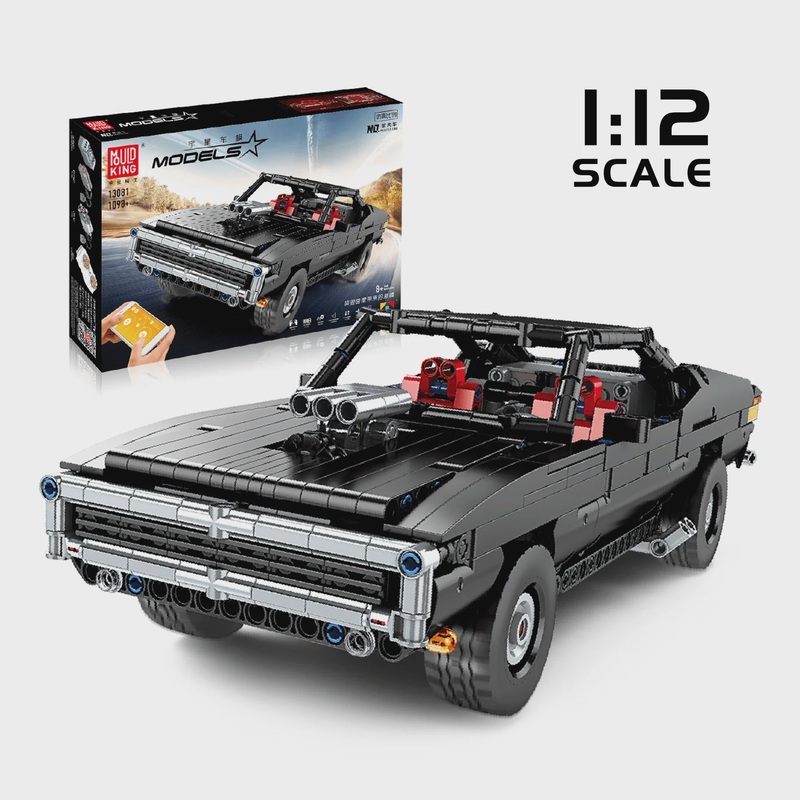 Mould King - Muscle Car R/C control (36cm) (Dodge Charger) 1098pcs