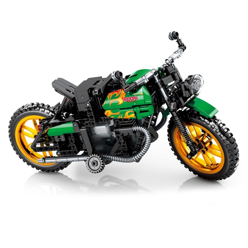 SEMBO - 1/8 R/C Triumph Bobber Motorcycle (32cm) 444pcs