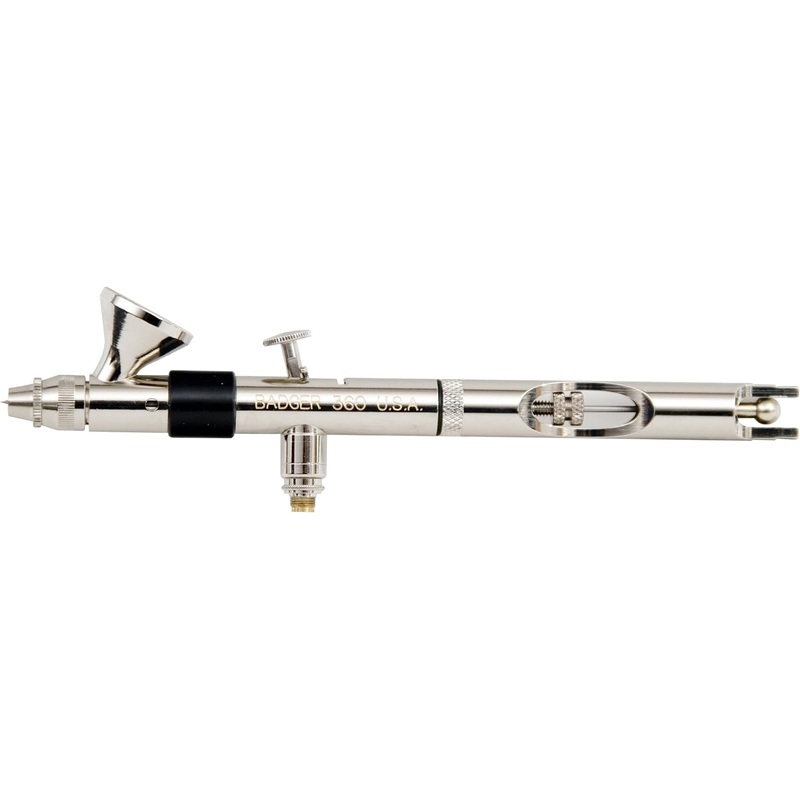 Badger - 360 Universal Airbrush Bottom/Gravity Feed w/ 22ml Jar  & Adapter (General Purpose Nozzle)