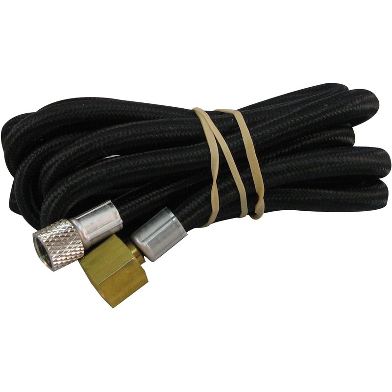 Badger - 6 ft. Braided hose 1/4" female to 1/8 Airbrush Thread Connection (50-5010)