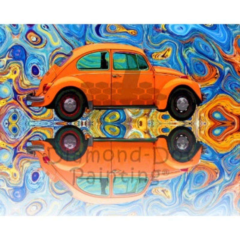 Diamond-Dot - DDP0514 - Psychedelic Beetle (50x40) Not Framed