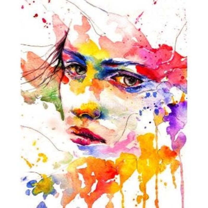 Diamond-Dot - DDP0550 - Girl in Colour (40x50) Full (Not Framed)