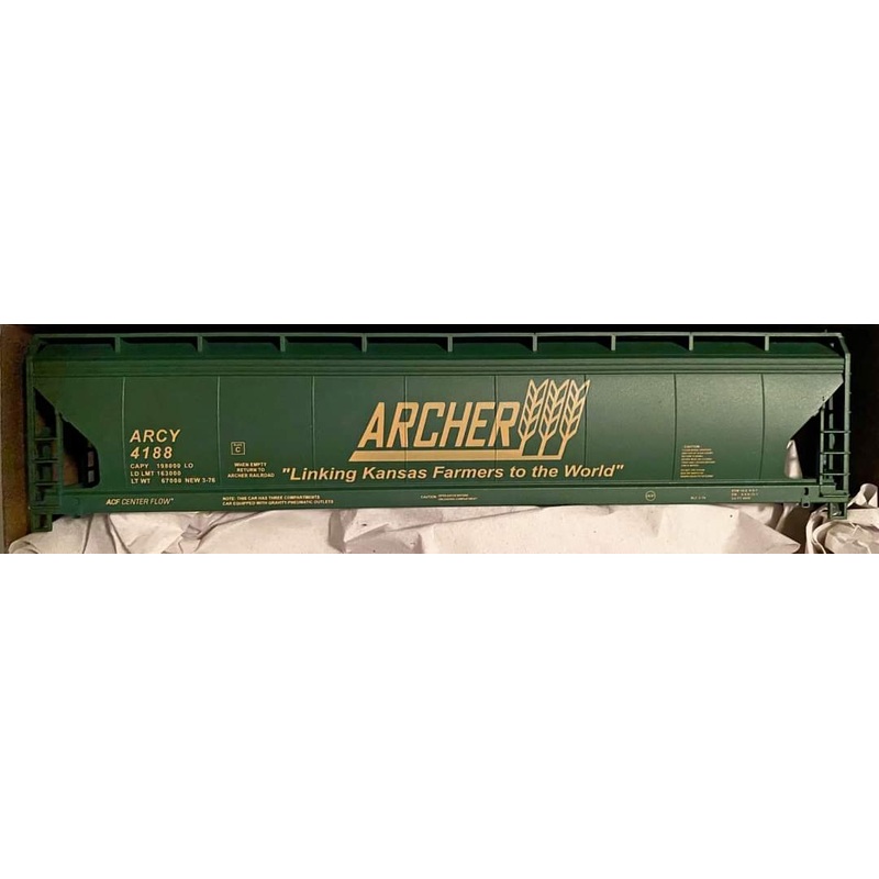 Accurail HO Scale ACF Covered Hopper Archer Grain 2020 Release Kit