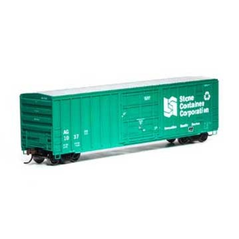 Athearn 87458 HO Scale 50' Superior Plug Door Boxcar Stone Container AG 1037