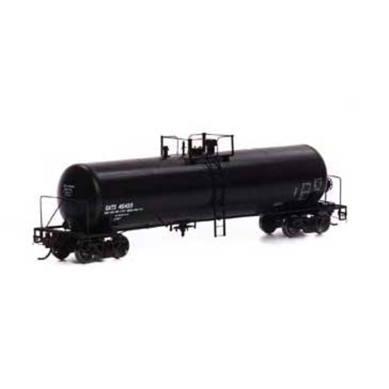 Athearn Genesis G40157 HO Scale GATC 20,000 Gal Tank Car Black Early GATX 45433