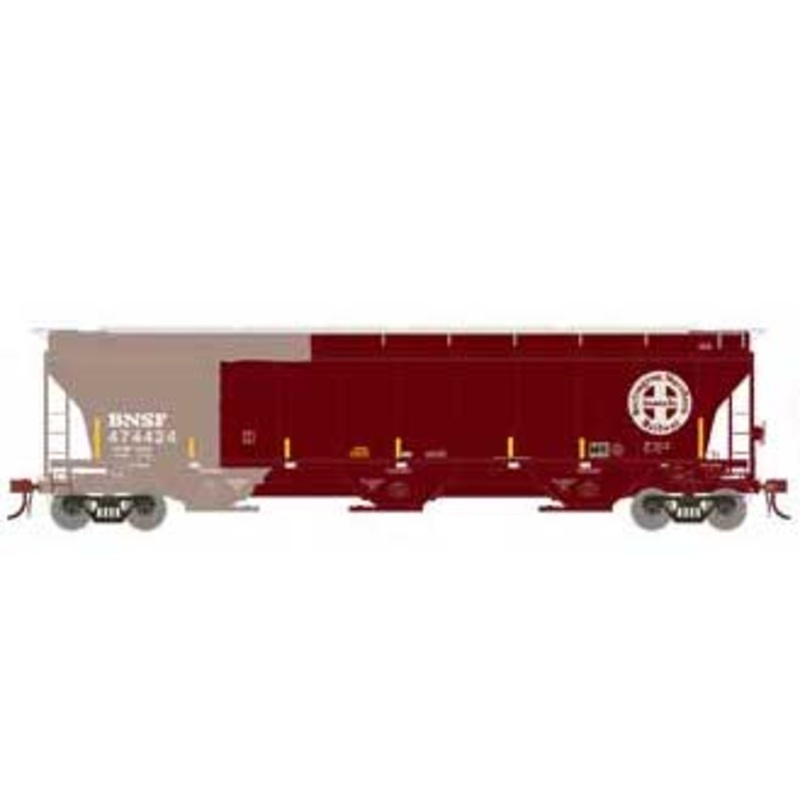 Athearn Genesis G89958 HO Scale Trinity 3 Bay Covered Hopper "Repaired" BNSF 474424