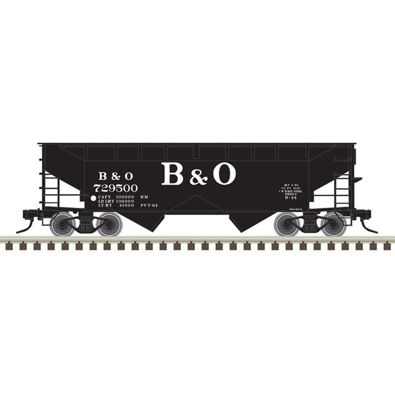 Atlas Trainman 20007437 HO Scale 2 Bay Offset Hopper Baltimore & Ohio B&O 729506