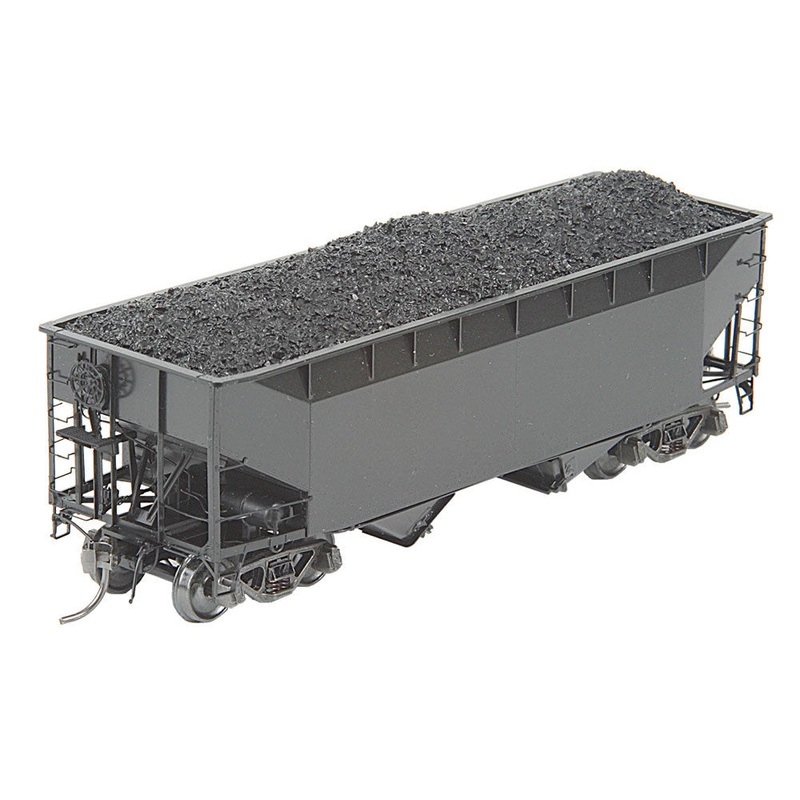 Kadee 7001 HO 50 Ton AAR Standard 2 Bay Open Hopper with Coal Load Undecorated - NOS