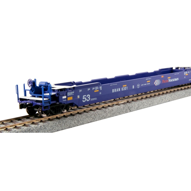 Kato 30-9056 Gunderson Maxi-IV 3-Unit Well Car Pacer Stacktrain 6066