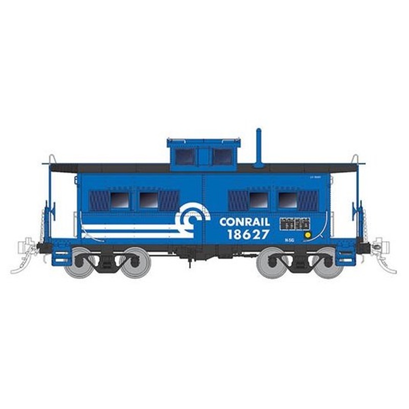Rapido Trains 144033 HO Scale Northeastern Style Steel Caboose Conrail CR 18693