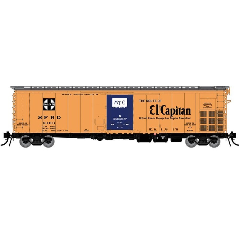Rapido Trains 156005A HO Scale RR-56 Reefer Santa Fe El Capitan SFRD # Varies