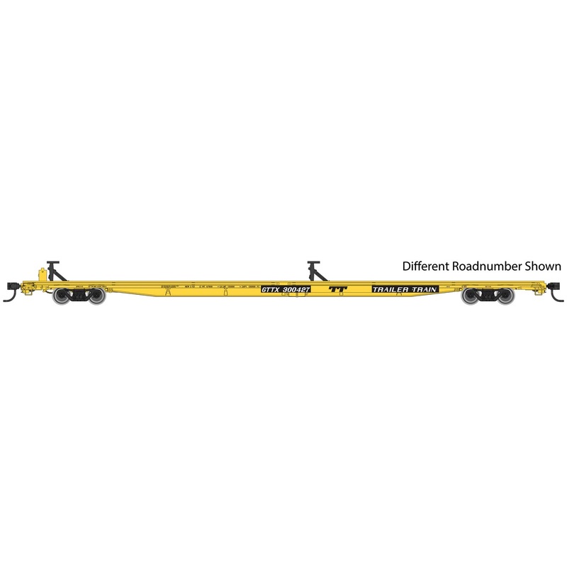 Walthers Mainline 910-5506 HO Scale G85 85' Flatcar Trailer Train GTTX 300484