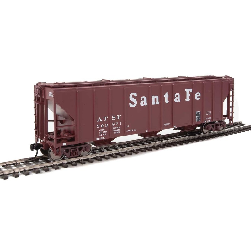 Walthers Mainline 910-7453 HO Scale 50' PS-2 CD 4427 Covered Hopper Santa Fe ATSF 302971