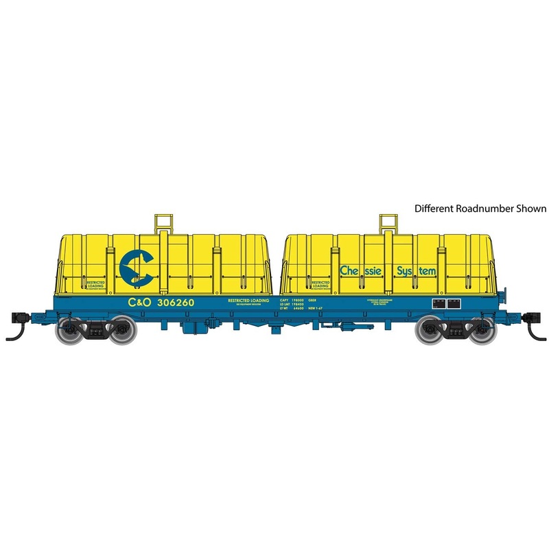 Walthers Proto 920-105239 HO Scale 50' Evans Cushion Coil Car Chessie System C&O 306260