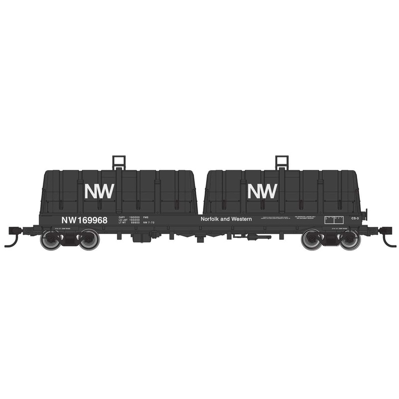 Walthers Proto 920-105251 HO Scale 50' Evans Cushion Coil Car Norfolk & Western N&W 169968